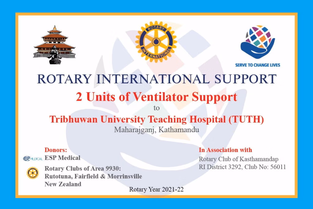 ESP Medical Ventilator handover to Tribhuwan University Teaching Hospital (TUTH)